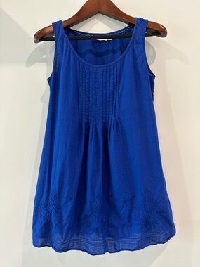 Vineyard Vines Royal Blue Sleeveless Pintuck dress